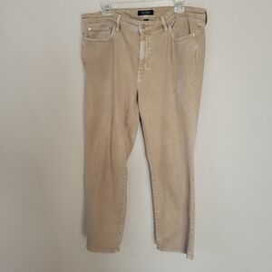 Lauren Ralph Lauren Pants Womens Size 16 Solid Tan Khaki High Waisted